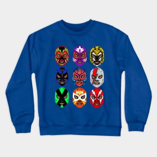 Lucha Libre Mexican Masks Crewneck Sweatshirt